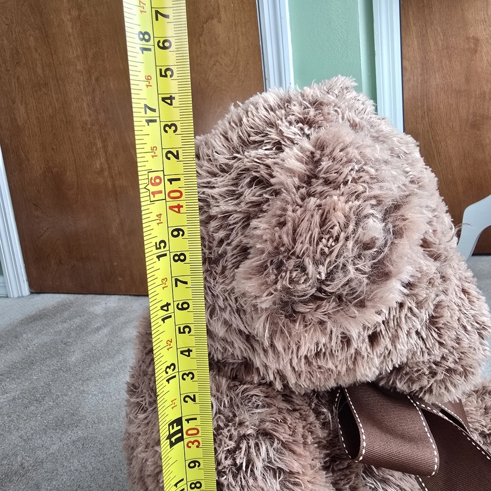 LARGE 28” Brown Teddy Bear FAO Schwarz Plush - Picture 7 of 10